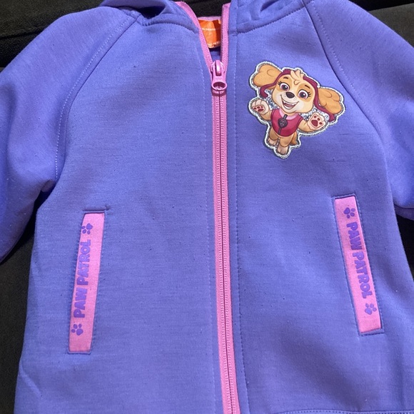 Nickelodeon Paw Patrol purple and pink hoodie and sweat pant set - Picture 2 of 6